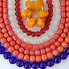 strands of vintage Peking glass beads, purchased by Robin Atkins, bead artist, while in China