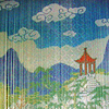 seed bead mural, detail, photographed by Robin Atkins, bead artist, during a bead-buying adventure in China