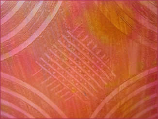Painted decorative paper, Circles and Lines, by Robin Atkins, bead artist