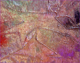 Painted decorative paper, Crystal Paper, by Robin Atkins, bead artist