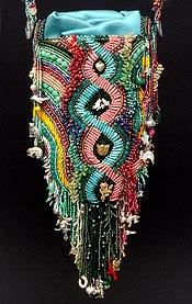 Marriage Bag, Twist Side, by bead artist, Robin Atkins