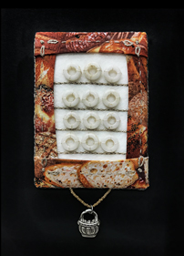 Corona Diary, No Flour, by Robin Atkins, bead artist
